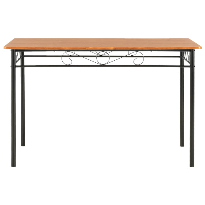 Set mobilier de bucătărie, 7 piese, maro, MDF și oțel - WALTI WALTI