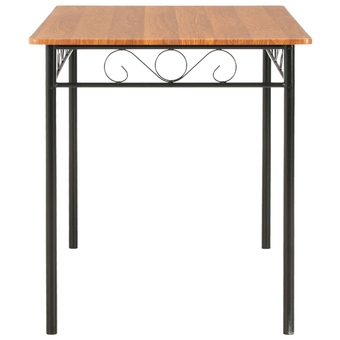 Set mobilier de bucătărie, 7 piese, maro, MDF și oțel - WALTI WALTI