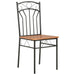 Set mobilier de bucătărie, 7 piese, maro, MDF și oțel - WALTI WALTI