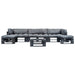 Set mobilier grădină din paleți cu perne gri, 6 piese, lemn - WALTI WALTI