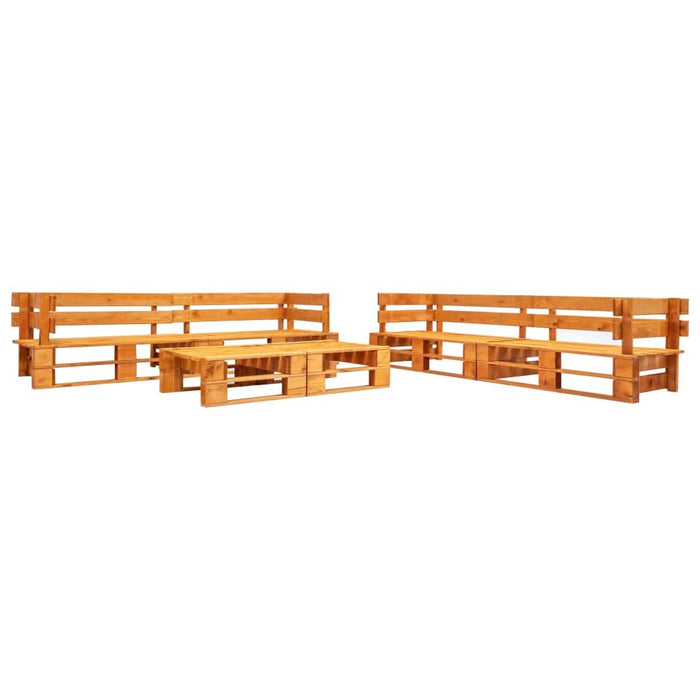 Set mobilier grădină din paleți, 6 piese, maro miere, lemn - WALTI WALTI
