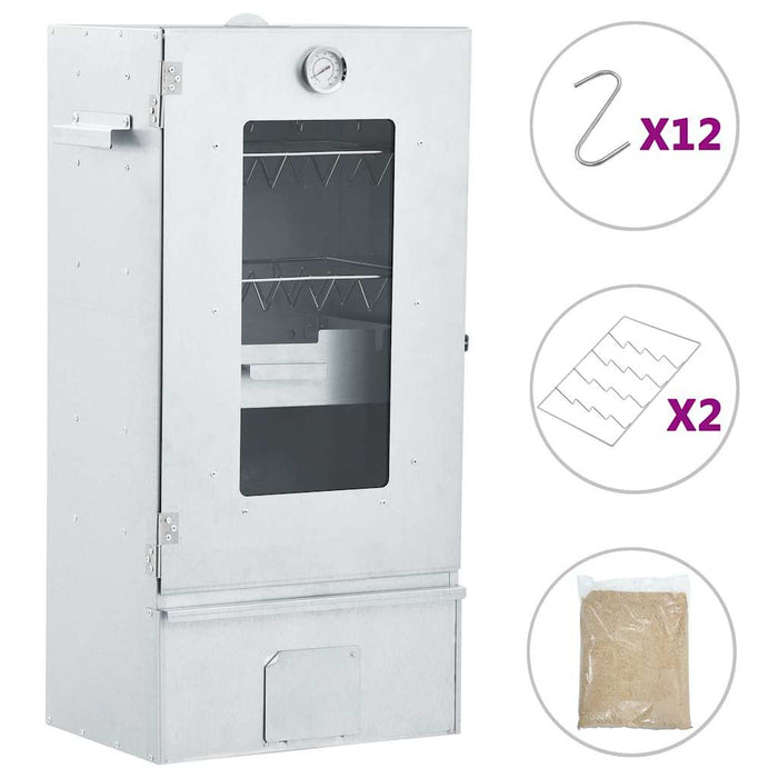 Afumătoare cuptor grătar cu 1 kg peleți lemn, 44,5x29x83 cm - WALTI WALTI