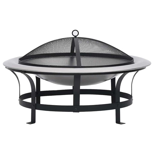 Vatră de foc de exterior cu grătar, 76 cm, oțel inoxidabil - WALTI WALTI