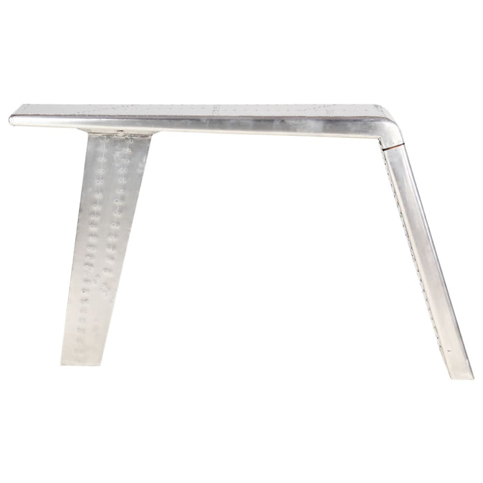 Birou, design aeronavă, argintiu, 112 x 50 x 76 cm, metal - WALTI WALTI