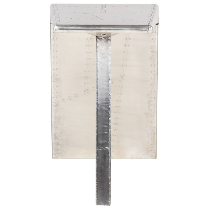 Birou, design aeronavă, argintiu, 112 x 50 x 76 cm, metal - WALTI WALTI