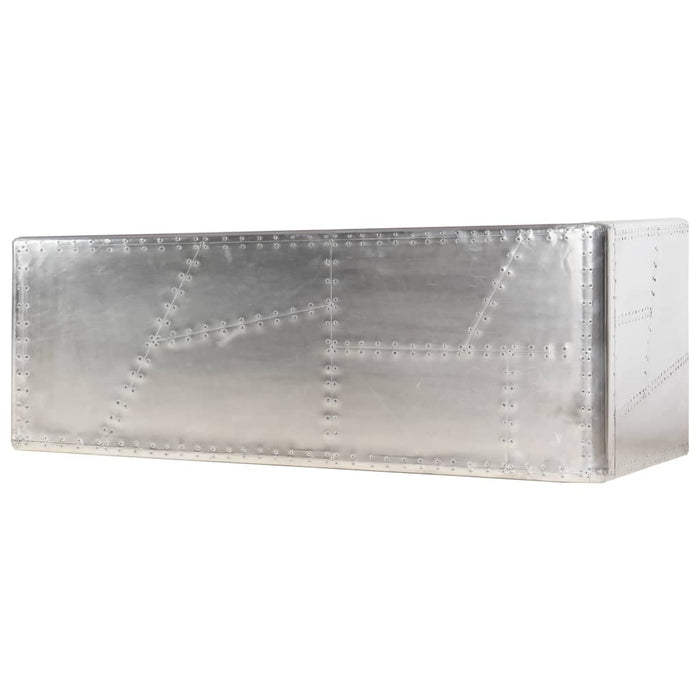Birou, design aeronavă, argintiu, 112 x 50 x 76 cm, metal - WALTI WALTI