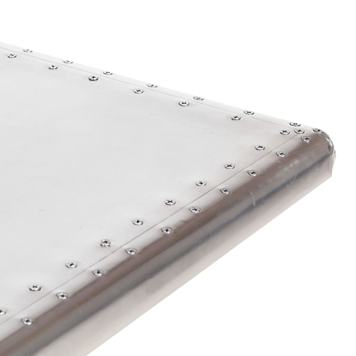 Birou, design aeronavă, argintiu, 112 x 50 x 76 cm, metal - WALTI WALTI