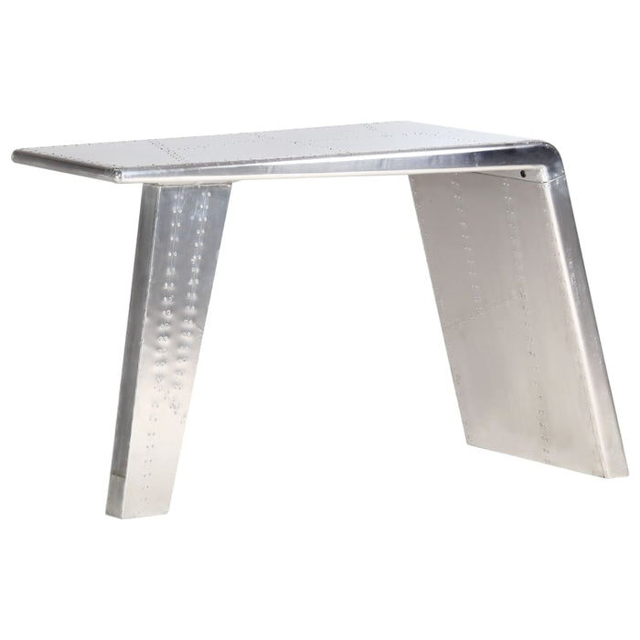 Birou, design aeronavă, argintiu, 112 x 50 x 76 cm, metal - WALTI WALTI