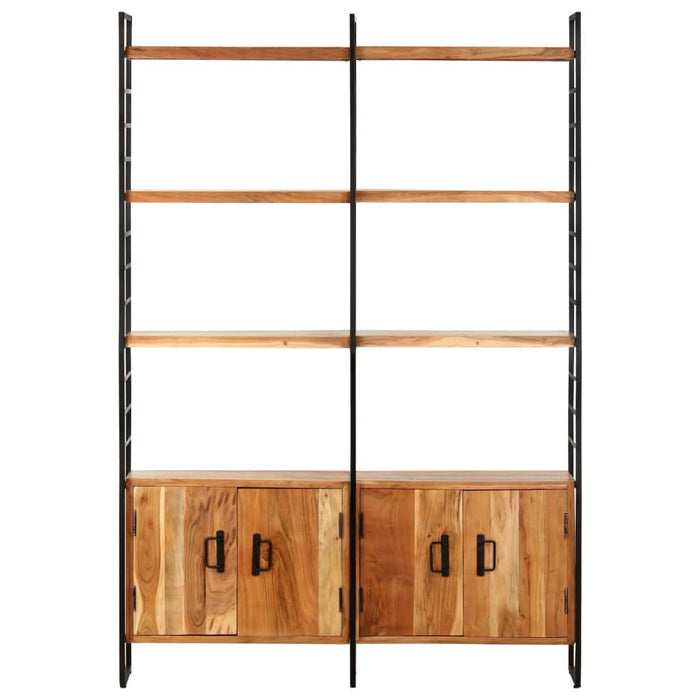 Bibliotecă cu 4 rafturi, 124x30x180 cm, lemn masiv de acacia - WALTI WALTI