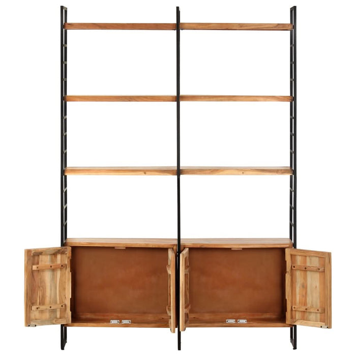 Bibliotecă cu 4 rafturi, 124x30x180 cm, lemn masiv de acacia - WALTI WALTI