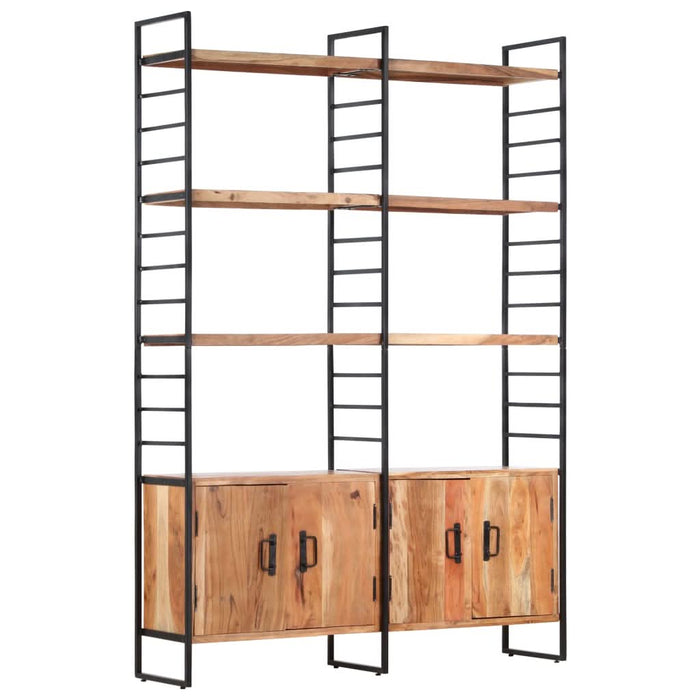 Bibliotecă cu 4 rafturi, 124x30x180 cm, lemn masiv de acacia - WALTI WALTI