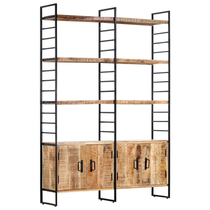 Bibliotecă cu 4 rafturi, 124x30x180 cm, lemn de mango nefinisat - WALTI WALTI