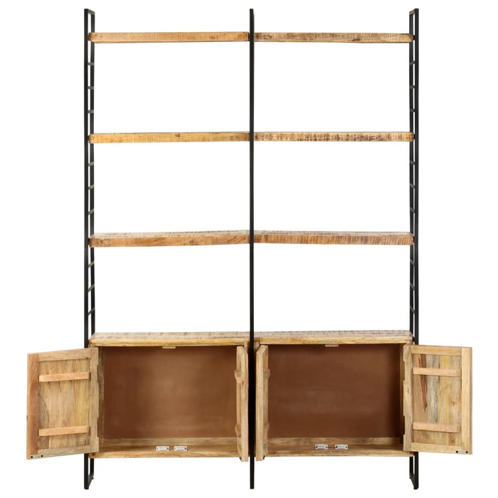 Bibliotecă cu 4 rafturi, 124x30x180 cm, lemn de mango nefinisat - WALTI WALTI
