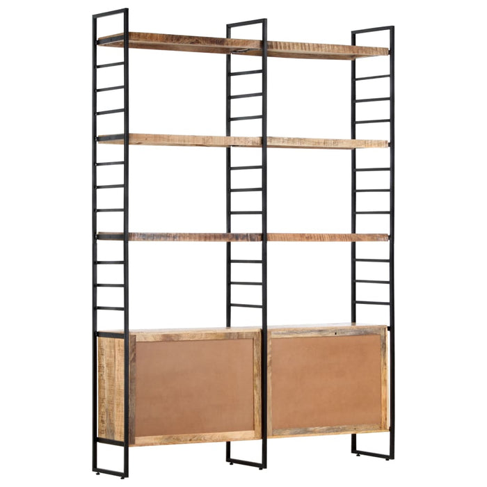 Bibliotecă cu 4 rafturi, 124x30x180 cm, lemn de mango nefinisat - WALTI WALTI