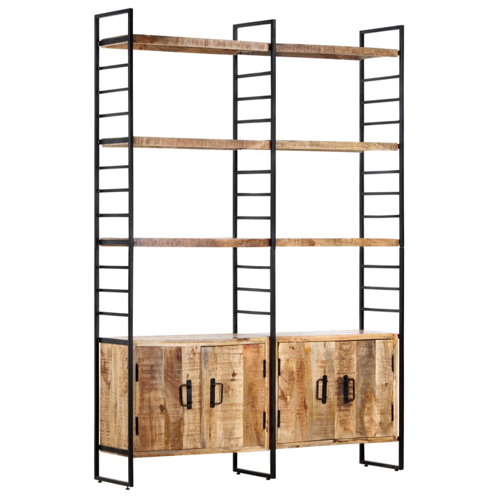 Bibliotecă cu 4 rafturi, 124x30x180 cm, lemn de mango nefinisat - WALTI WALTI