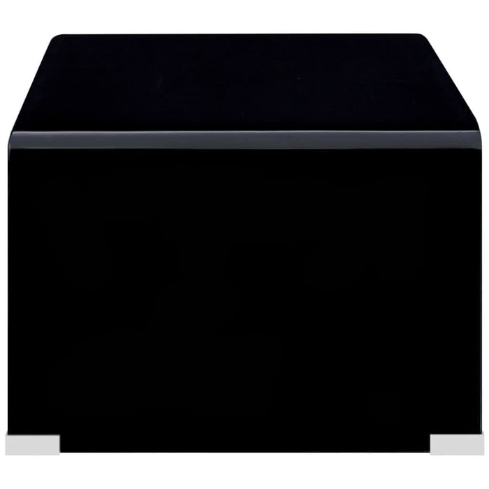 Măsuță de cafea, negru, 98x45x31 cm, sticlă securizată - WALTI WALTI
