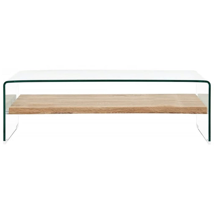 Măsuță de cafea, transparent, 98x45x31 cm, sticlă securizată - WALTI WALTI