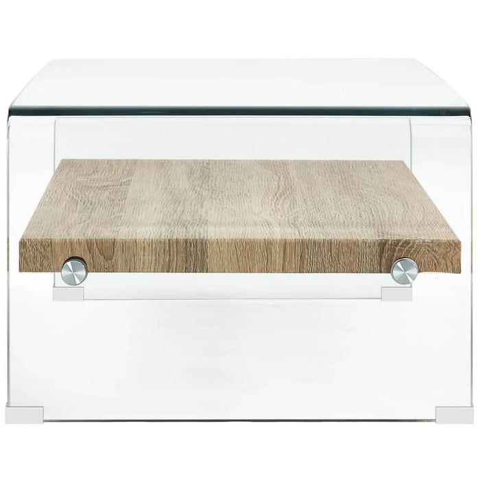 Măsuță de cafea, transparent, 98x45x31 cm, sticlă securizată - WALTI WALTI