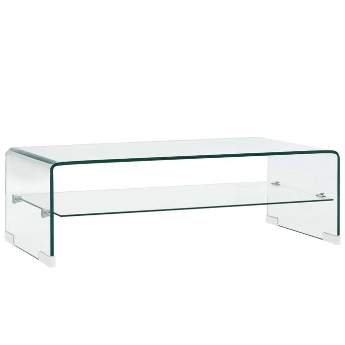 Măsuță de cafea, transparentă, 98x45x31 cm, sticlă securizată - WALTI WALTI