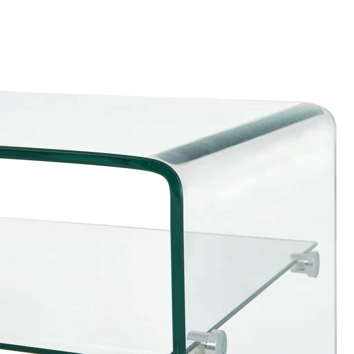 Măsuță de cafea, transparentă, 98x45x31 cm, sticlă securizată - WALTI WALTI