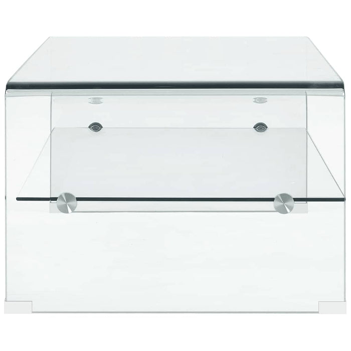 Măsuță de cafea, transparentă, 98x45x31 cm, sticlă securizată - WALTI WALTI