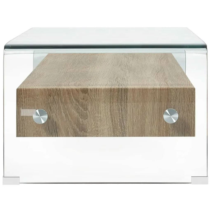 Măsuță de cafea, transparent, 98x45x31 cm, sticlă securizată - WALTI WALTI