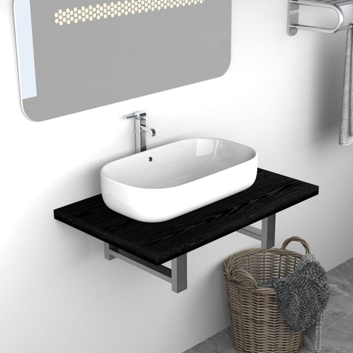 Mobilier de baie, negru, 60 x 40 x 16,3 cm - WALTI WALTI
