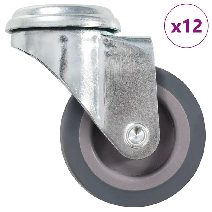 Roți pivotante cu gaură pentru șurub, 12 buc., 50 mm - WALTI WALTI