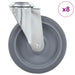 Roți pivotante cu gaură pentru șurub, 8 buc., 125 mm - WALTI WALTI