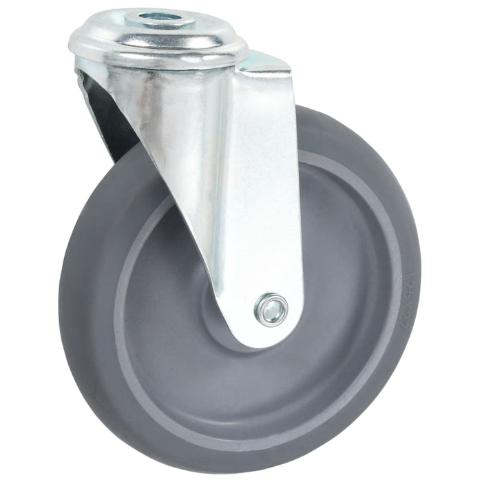 Roți pivotante cu gaură pentru șurub, 8 buc., 125 mm - WALTI WALTI