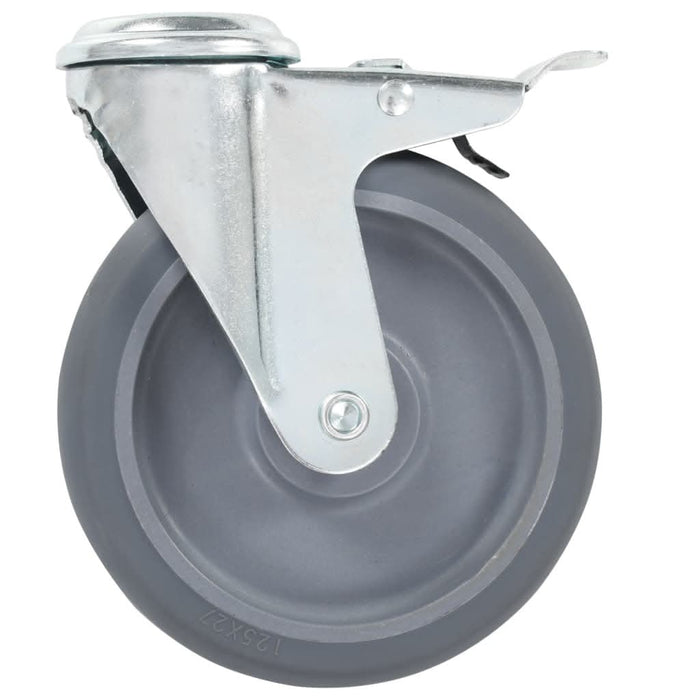 Roți pivotante cu gaură pentru șurub, 8 buc., 125 mm - WALTI WALTI
