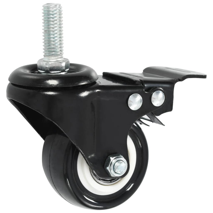 Roți pivotante cu frâne, 12 buc., 50 mm - WALTI WALTI
