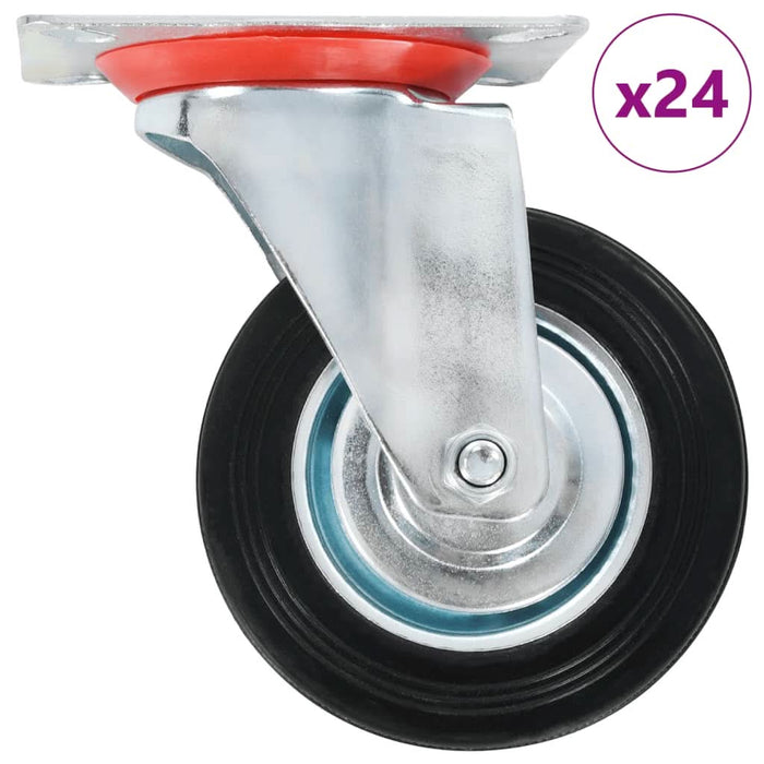 Roți pivotante, 24 buc., 100 mm - WALTI WALTI