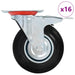 Roți pivotante, 16 buc., 125 mm - WALTI WALTI