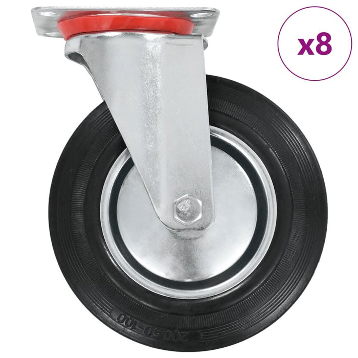 Roți pivotante, 8 buc., 200 mm - WALTI WALTI