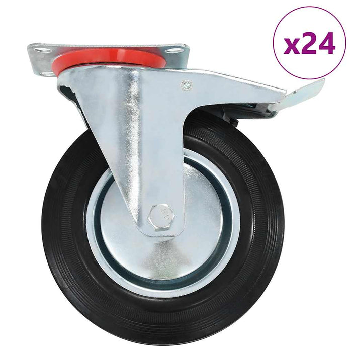 Roți pivotante, 24 buc., 200 mm WALTI
