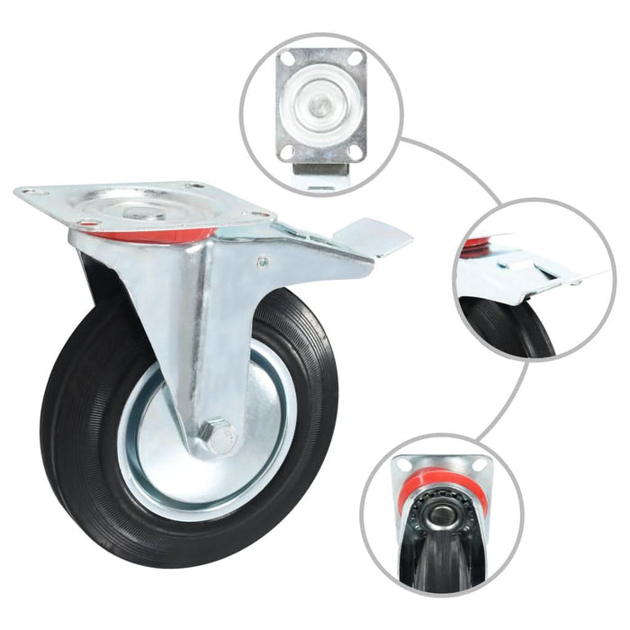 Roți pivotante, 16 buc., 200 mm - WALTI WALTI