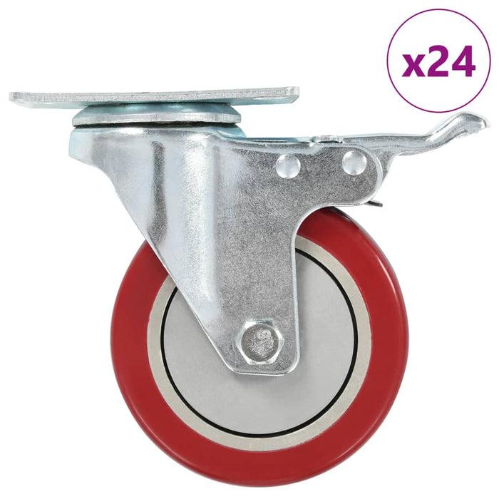 Roți pivotante, 24 buc., 100 mm - WALTI WALTI