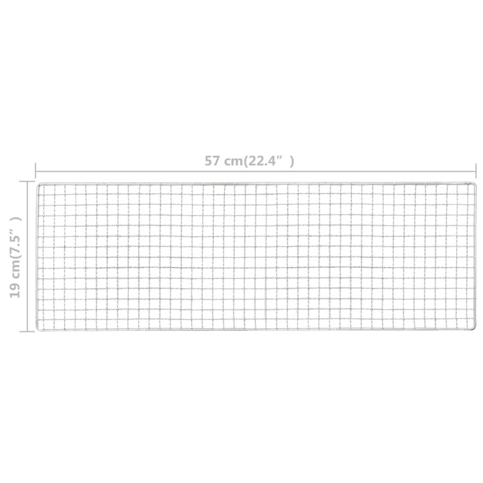 Grătar de camping portabil, 60 x 22,5 x 33 cm, oțel - WALTI WALTI