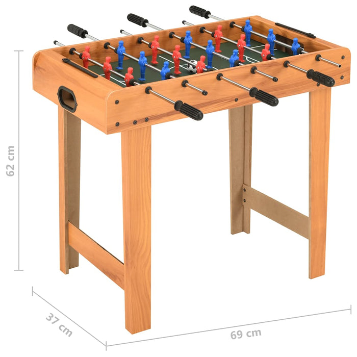 Mini masă de fotbal, 69 x 37 x 62 cm, arțar WALTI