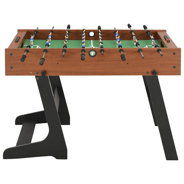 Masă de fotbal pliantă, maro, 121 x 61 x 80 cm WALTI