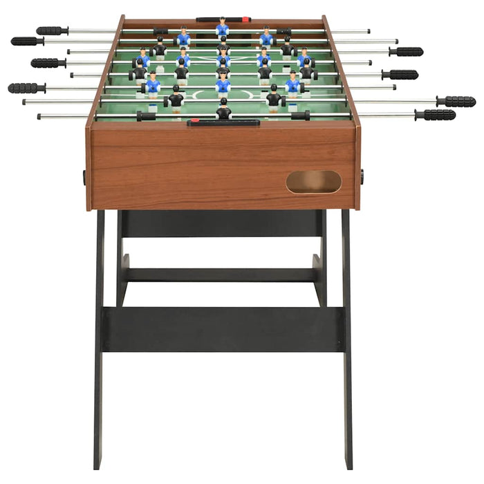 Masă de fotbal pliantă, maro, 121 x 61 x 80 cm WALTI