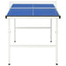 Masă de ping pong cu fileu, albastru, 152 x 76 x 66 cm - WALTI WALTI