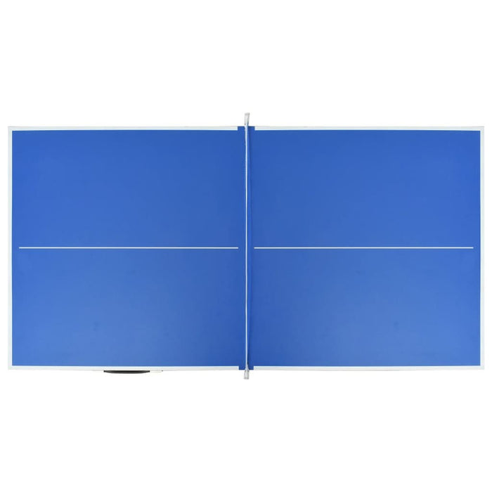 Masă de ping pong cu fileu, albastru, 152 x 76 x 66 cm - WALTI WALTI