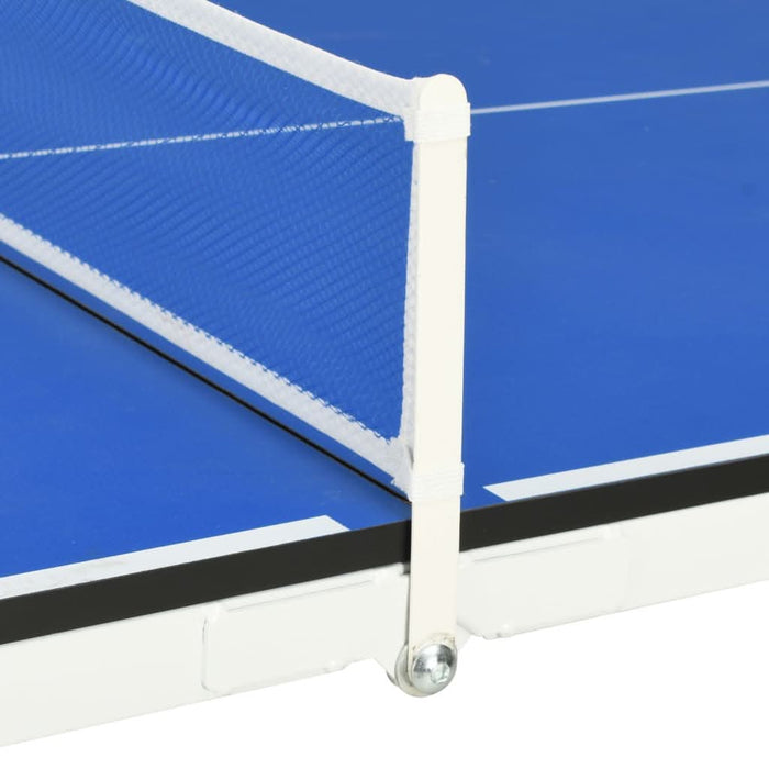 Masă de ping pong cu fileu, albastru, 152 x 76 x 66 cm - WALTI WALTI
