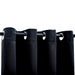 Draperii opace cu inele metalice, 2 buc., negru, 140 x 225 cm - WALTI WALTI