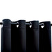 Draperii opace cu inele metalice, 2 buc., negru, 140 x 245 cm - WALTI WALTI