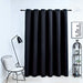 Draperie opacă cu inele metalice, negru, 290 x 245 cm - WALTI WALTI