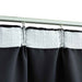 Draperii opace cu cârlige, 2 buc., negru, 140 x 245 cm - WALTI WALTI