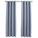 Draperii opace cu inele metalice, 2 buc., gri, 140 x 225 cm - WALTI WALTI
